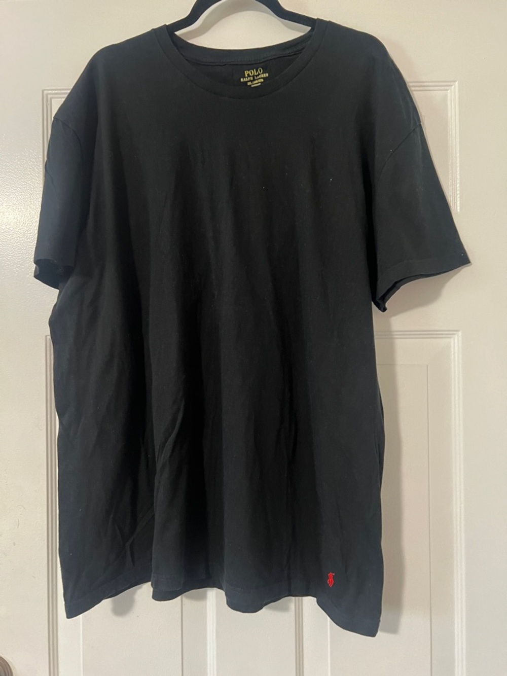 Polo by Ralph Lauren Black Short Sleeve Crewneck Tee with Red Pony